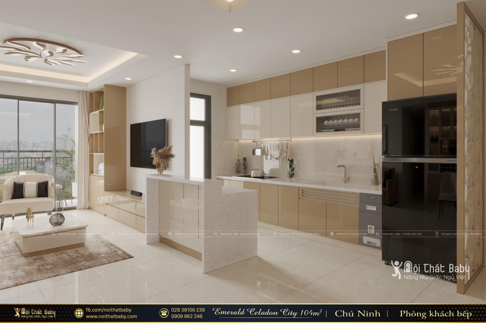 Tổng hợp các mẫu thiết kế nội thất Chung cư Emerald Celadon City